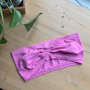 pink bandeau aritzia
